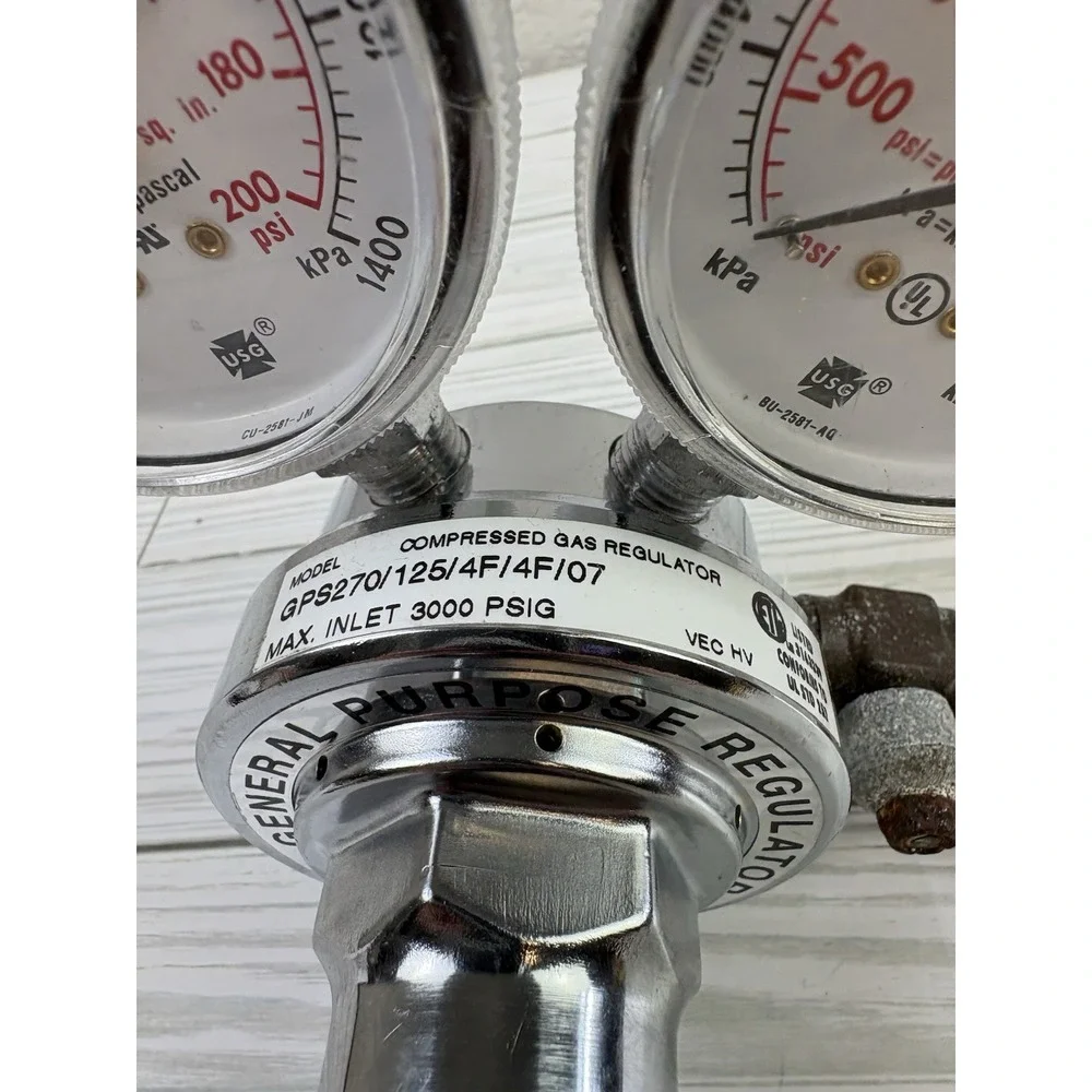 Victor Compressed Gas Regulator GPS270/125/4F/4F/07
